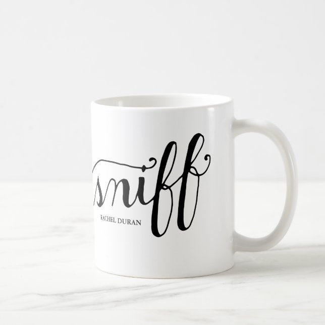 calligraphy sniff coffee mug (Right)