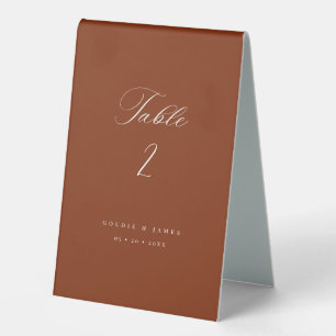 Calligraphy Table Numbers Wedding Table Tent Sign