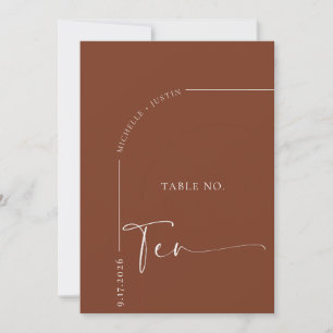 Calligraphy Table Wedding Table Cards