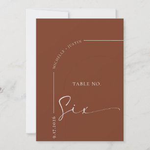 Calligraphy Table Wedding Table Cards