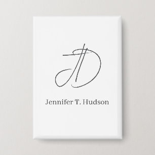 Calligraphy trendy classical monogram 