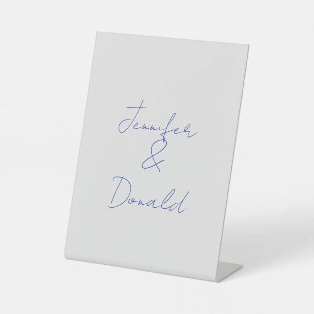 Calligraphy trendy classical plain personal names pedestal sign (Front)