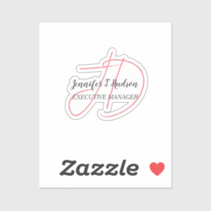 Calligraphy trendy classical script monogram