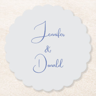 Calligraphy trendy classical script plain personal paper coaster