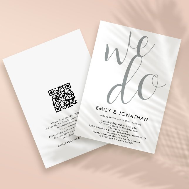 Calligraphy We Do QR Code Wedding Invitation (Creator Uploaded)