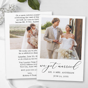 Calligraphy Wedding 2 Photos After Party Announcement