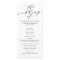 Calligraphy Wedding Ceremony Progam | Black