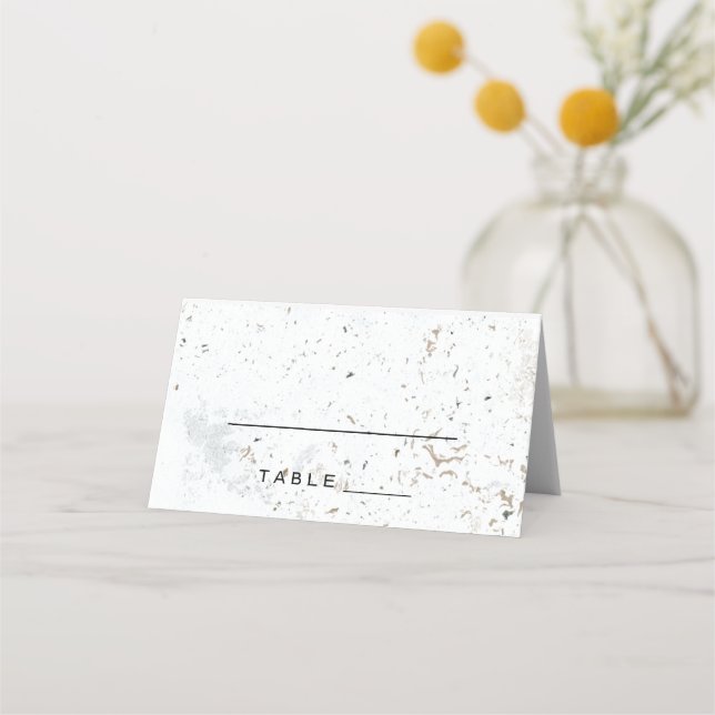 Calligraphy Wedding Escort Card | Black (Front)