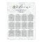 Calligraphy  Wedding Seating Chart | Black