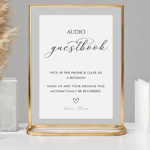 Calligraphy Wedding Telephone Guestbook Sign
