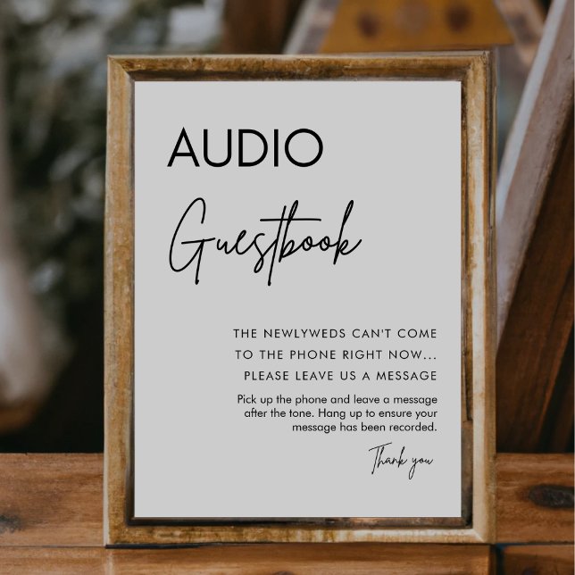 Calligraphy Wedding Telephone Guestbook Sign (Creator Uploaded)