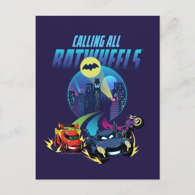 Calling all Batwheels™ Postcard (Front)