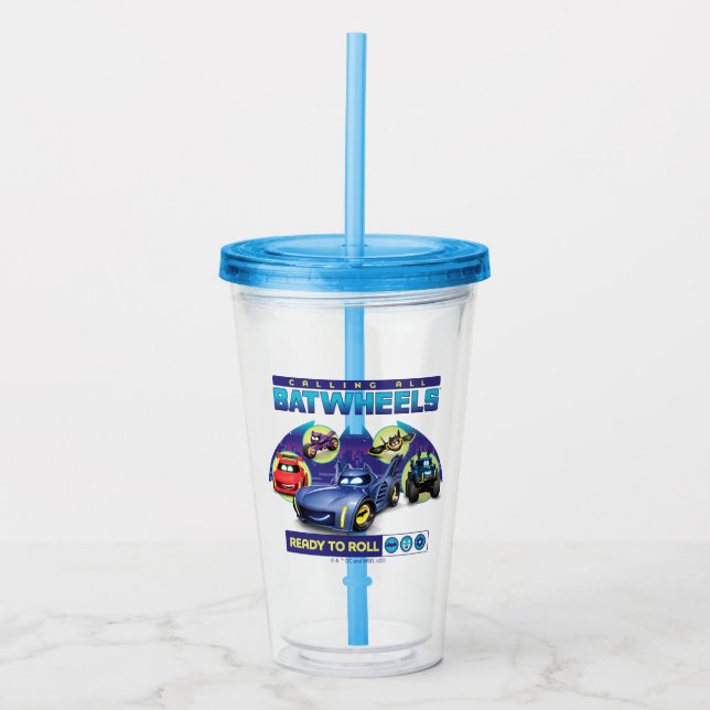 Calling all Batwheels™ - Ready to Roll Acrylic Tumbler (Front)