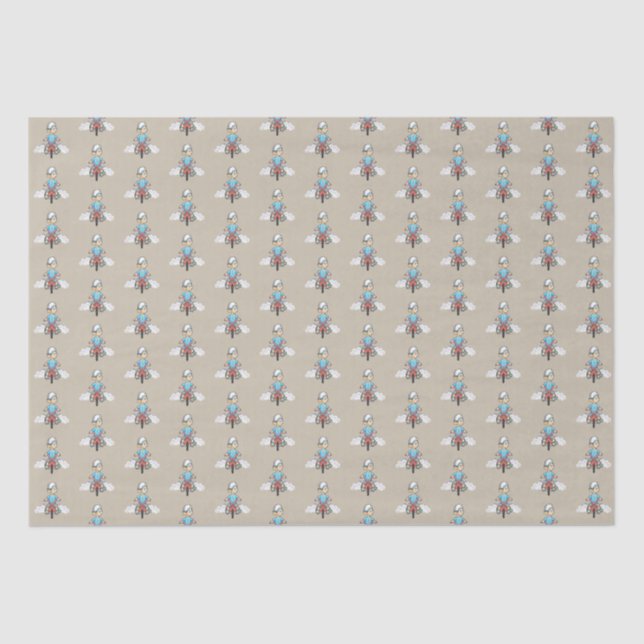 Calling All Bikers Tissue Paper (Front)