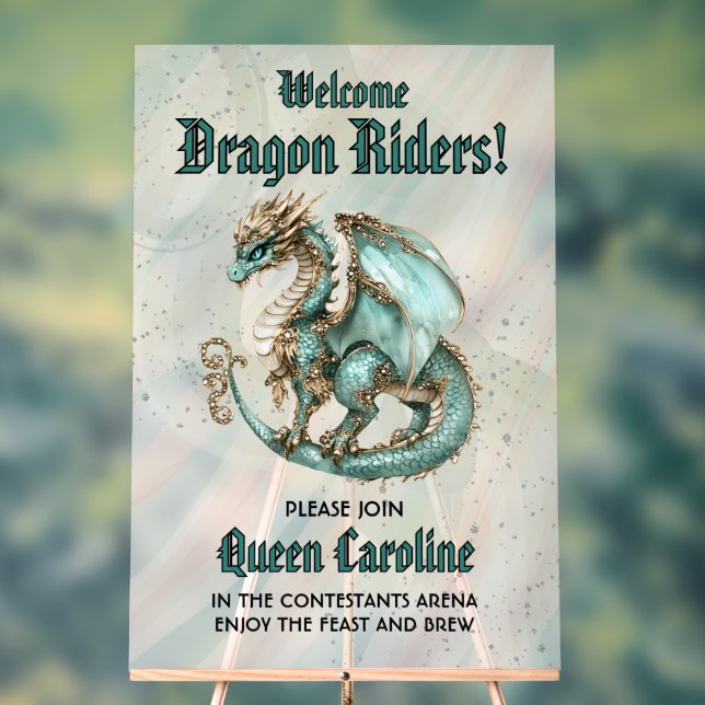 Calling All Dragon Riders Birthday  Acrylic Sign (Neutral)