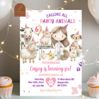 Calling All Farm Animals Vet Birthday Girl