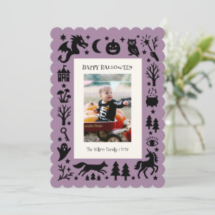 Calling All Monsters Halloween Costume Party Holiday Card