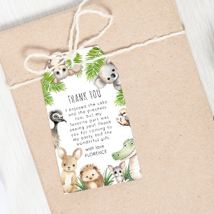 Calling All Party Animals   Aussie Birthday Party Gift Tags