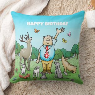 Calling All Party Animals Birthday Cushion