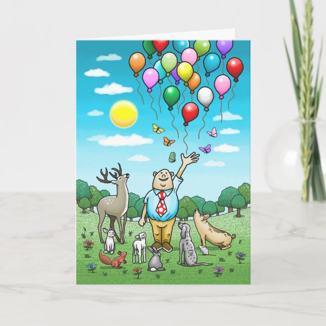 Calling All Party Animals Birthday Invitation (Front)