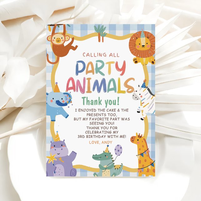 Calling All Party Animals Birthday  Invitation (Creator Uploaded)