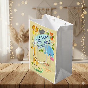 Calling all party animals kids birthday party medium gift bag