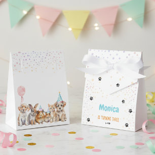 Calling all pawty animals birthday party favour box