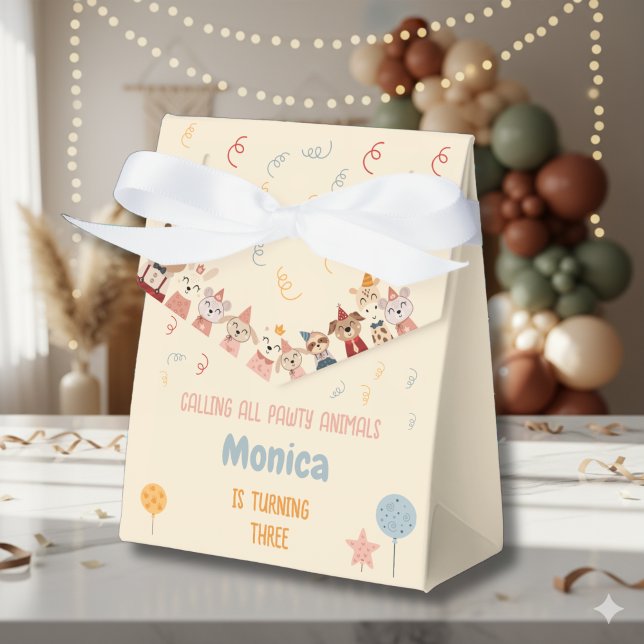 Calling all pawty animals wild birthday party favour box (Creator Uploaded)