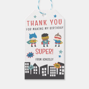 Calling all Superheroes! Superhero Birthday Party Gift Tags