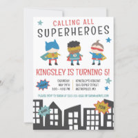 Calling all Superheroes!  Superhero Birthday Party