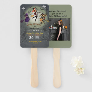 Calling All Witches Halloween Party 30Th Birthday Hand Fan