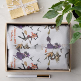 Calling All Witches Halloween Party 30Th Birthday Tissue Paper