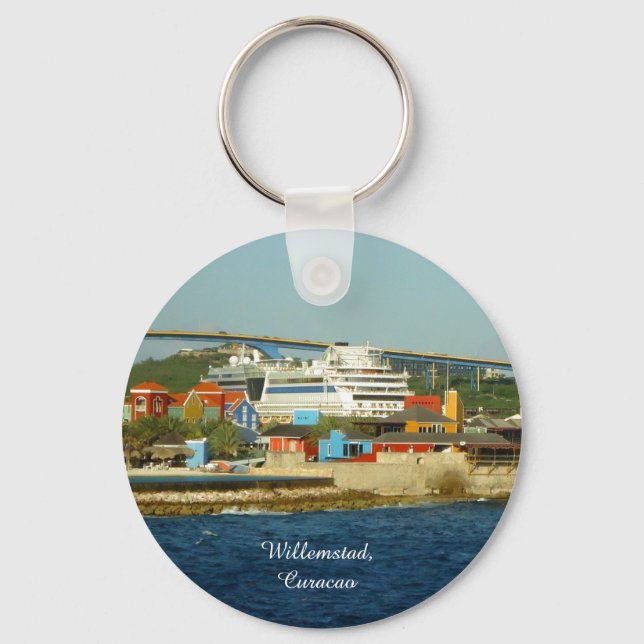 Calling at Curacao Key Ring (Front)