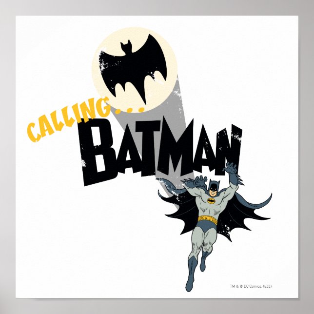 Calling Batman Graphic Poster (Front)