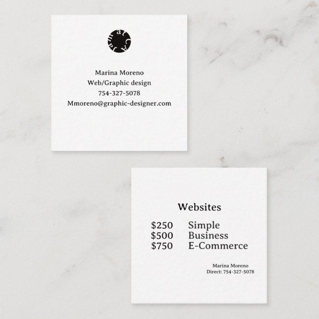 Calling Card (Front/Back)