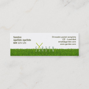 Calling card Garden_jardín 76x25mm