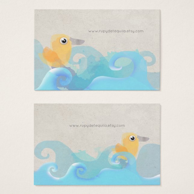 CALLING CARDS BABY DUCK (Front & Back)