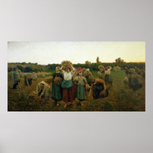 Calling in the Gleaners, 1859 Poster
