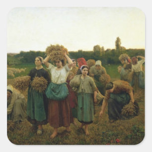 Calling in the Gleaners, 1859 Square Sticker