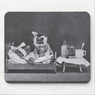 Calling Nurse Kitty Mouse Pad