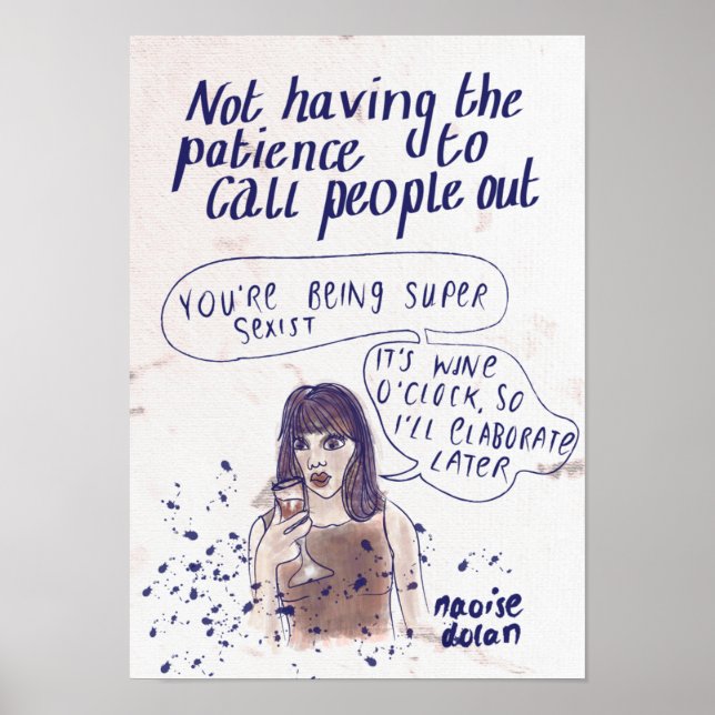Calling people out poster (Front)