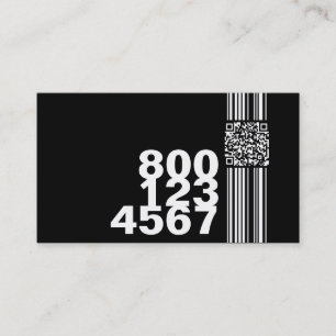 calling qr code (colour customisable) business card