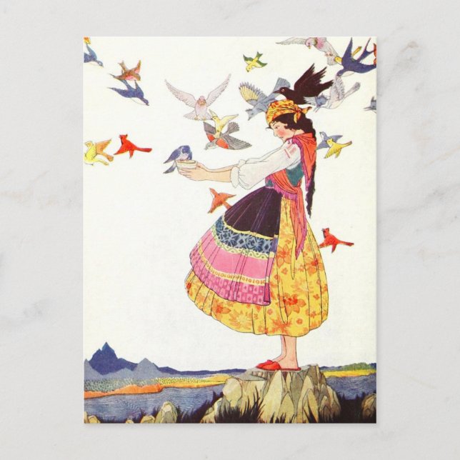 Calling The Birds Postcard (Front)