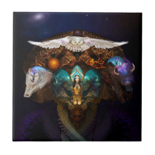 Calling The Spirit Animals Tile