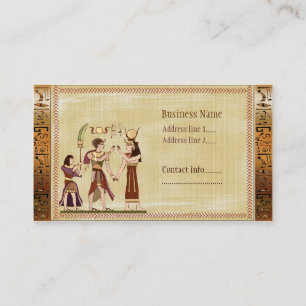 Calling to the Gods Egyptian Template Business Card