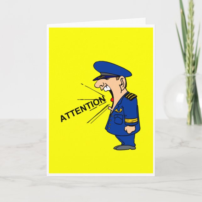 Calling your attention to I miss you Card (Front)