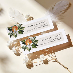 CALLIOPE Citrus Orange Clementine Cutie Address La Return Address Label