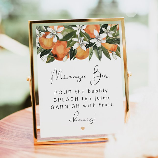 CALLIOPE Citrus Orange Clementine Mimosa Bar Poster (Creator Uploaded)
