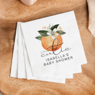 CALLIOPE Little Cutie Clementine Baby Shower Napkin