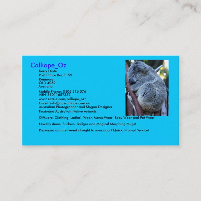 Calliope_Oz Business Cards (Front)